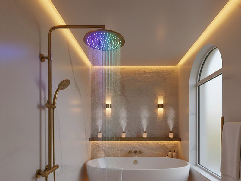 Luxury Spa-inspired Shower Lighting