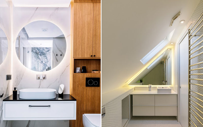 Mirror Lighting Ideas For Low-ceiling Bathroom