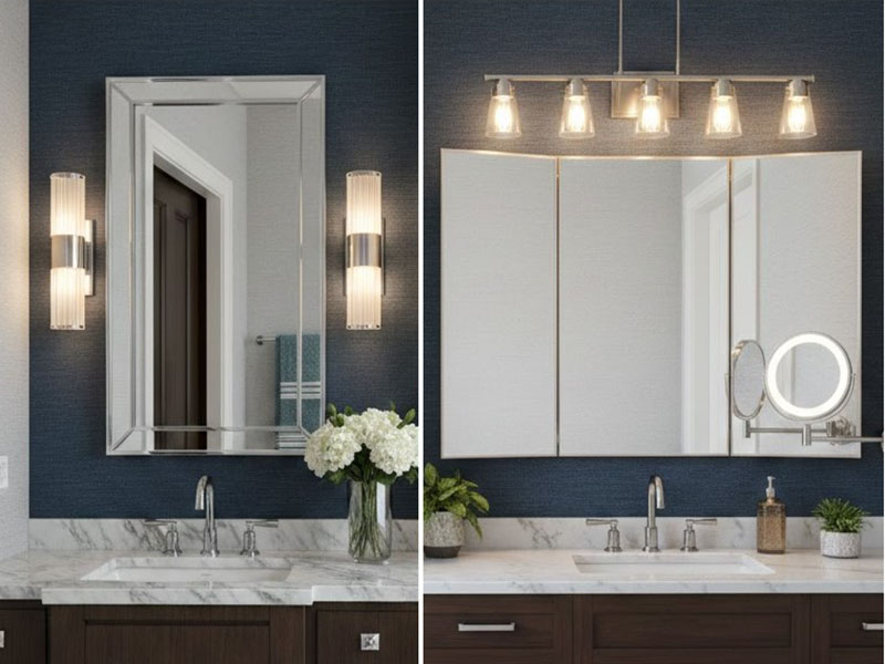 Powder Room Mirror Lighting Ideas