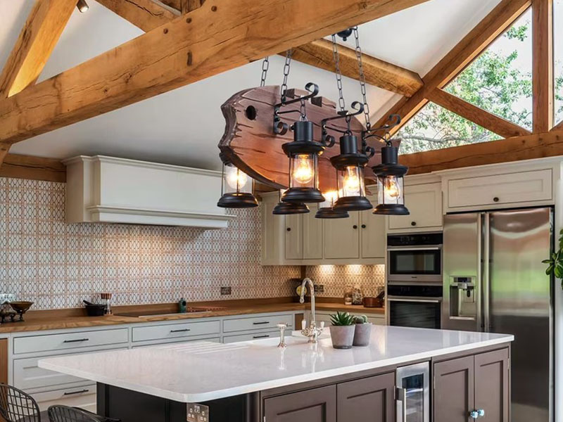 Rustic Farmhouse Kitchen Lighting Ideas
