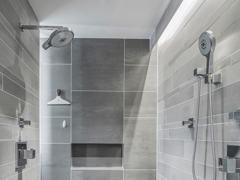 Shower Tile Downlighting Accents Enhance The Toom