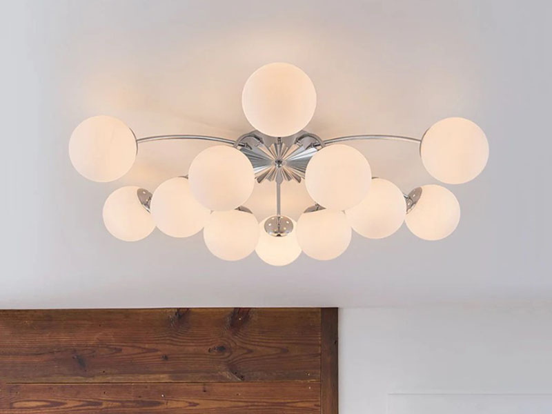Statement Globe Semi-flush Fixture