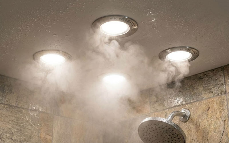 Use Ip67 Wet-rated Downlights For Steam Shower Lighting