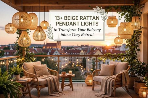 13+ Beige Rattan Pendant Lights To Transform Your Balcony Into A Cozy Retreat