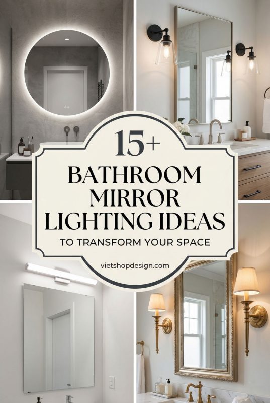 15+ Bathroom Mirror Lighting Ideas - Transform Your Space