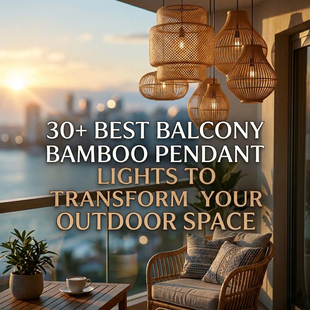 30+ Best Balcony Bamboo Pendant Lights To Transform Your Outdoor Space