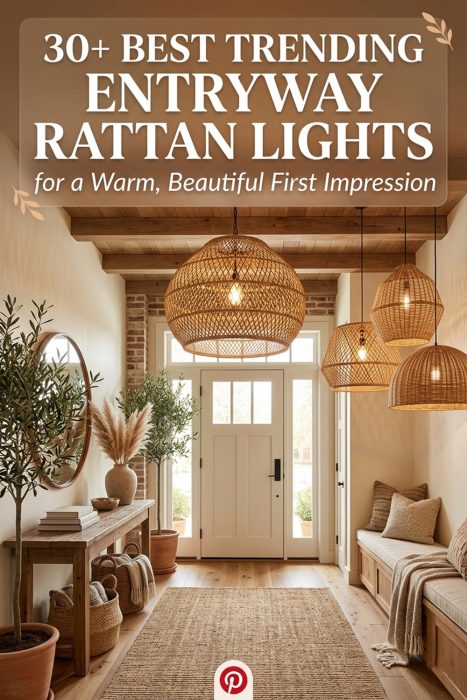 30+ Best Trending Entryway Rattan Lights