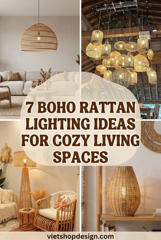 7 Boho Rattan Lighting Ideas For Cozy Living Spaces