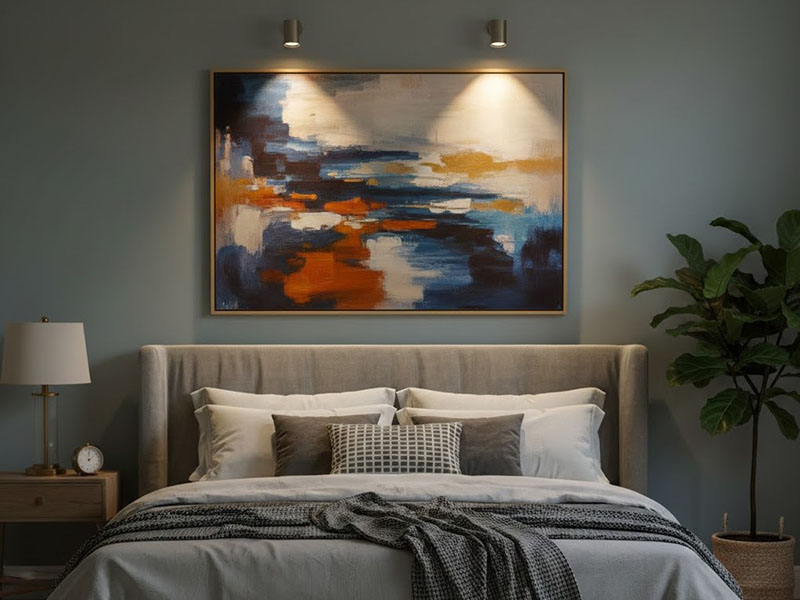 Accent Lighting For Artwork Above The Bed