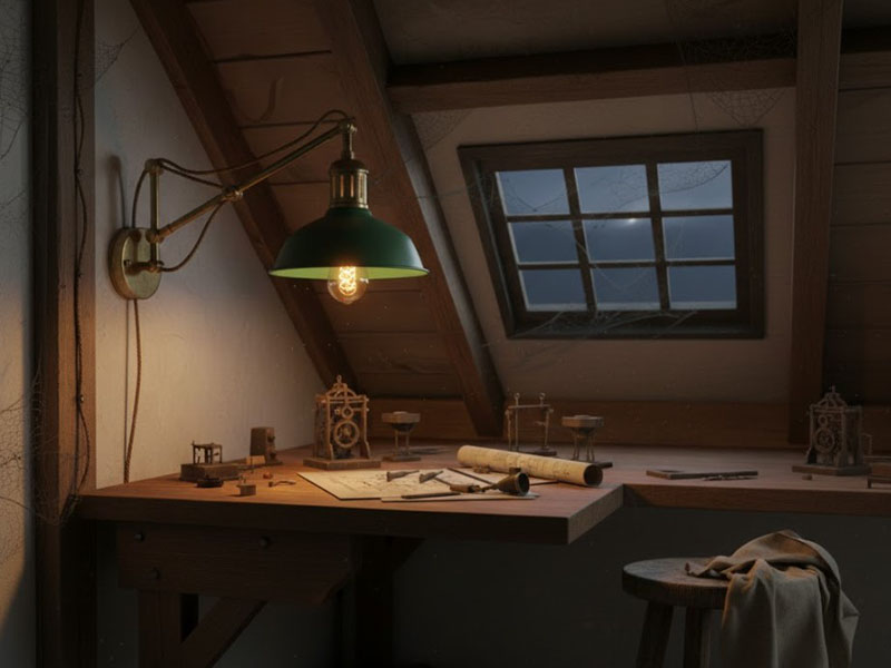 Attic Wall-mounted Task Light