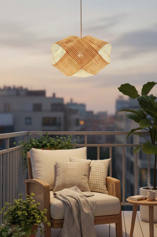 Balcony Bamboo Cloud Chandelier - Sunset Chill Vibes