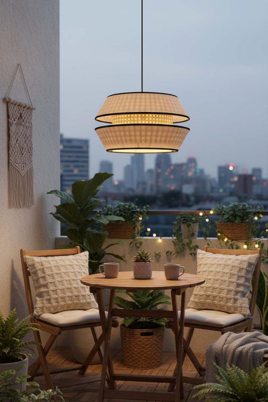 Balcony Double Shade Pendant Light - Small But Stunning