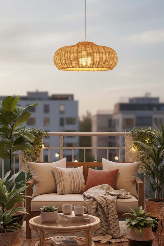Balcony Galaxy Wide Shape Pendant Light - Warm Evening Glow
