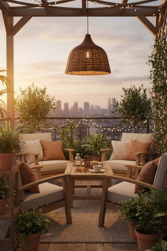 Balcony Lighting Ideas To Turn Your Outdoor Space Into A Cozy Retreat