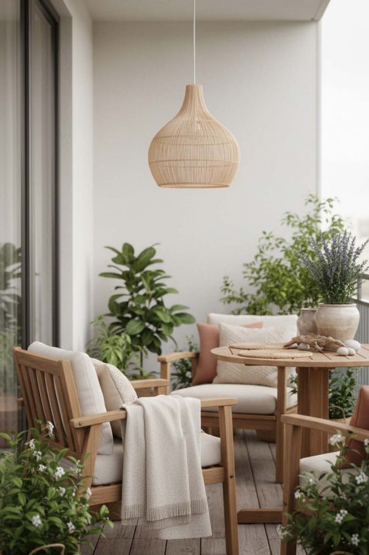 Balcony Natural Simple Rattan Pendant Light - Small But Stunning