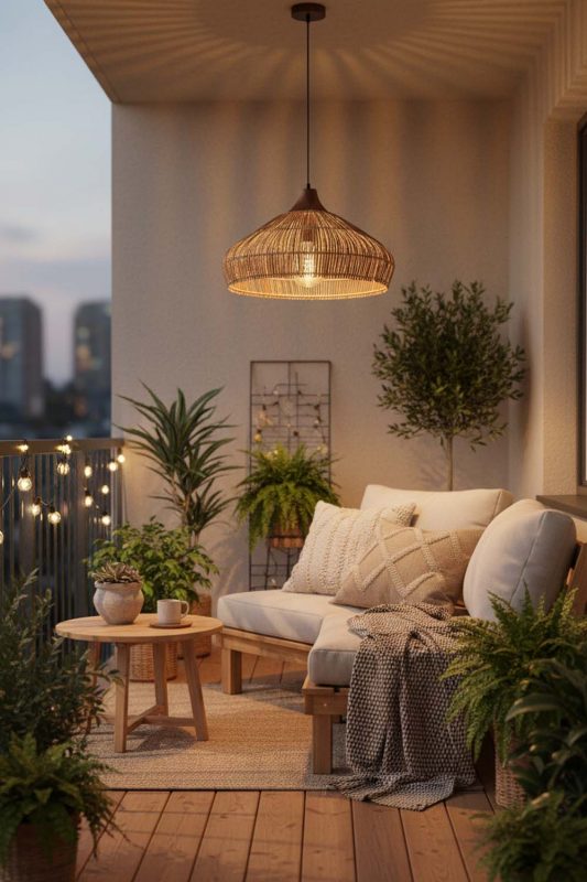 Balcony Open Rattan Pendant Light - Sunset Chill Vibes
