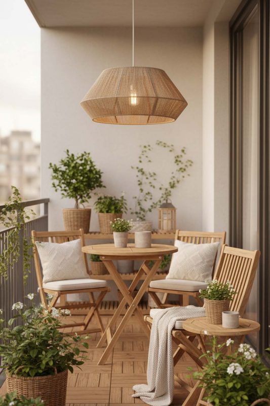 Balcony Vintage Hemp Rope Pendant Light - Cozy & Relaxing