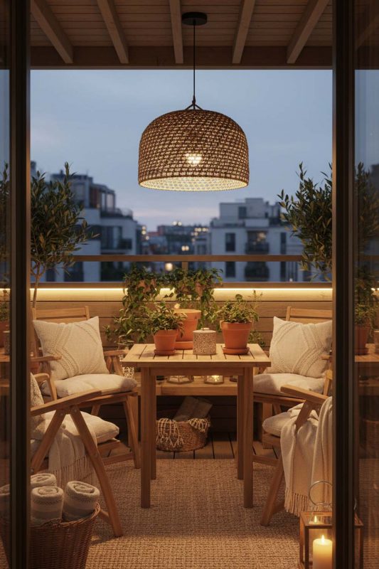 Balcony Vintage Hemp Rope Pendant Light - Small But Stunning