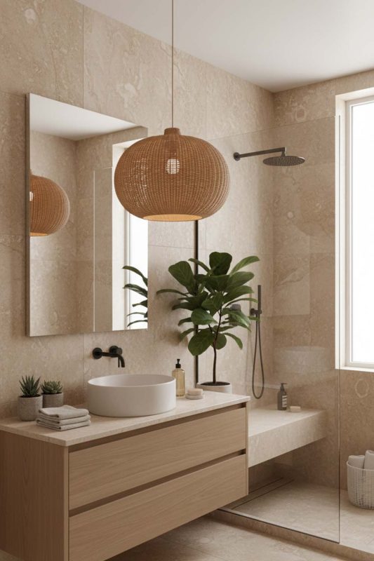 Bathroom Galaxy Round Pendant Light - Minimal & Modern