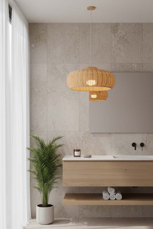 Bathroom Galaxy Wide Shape Pendant Light - Calm & Luxurious