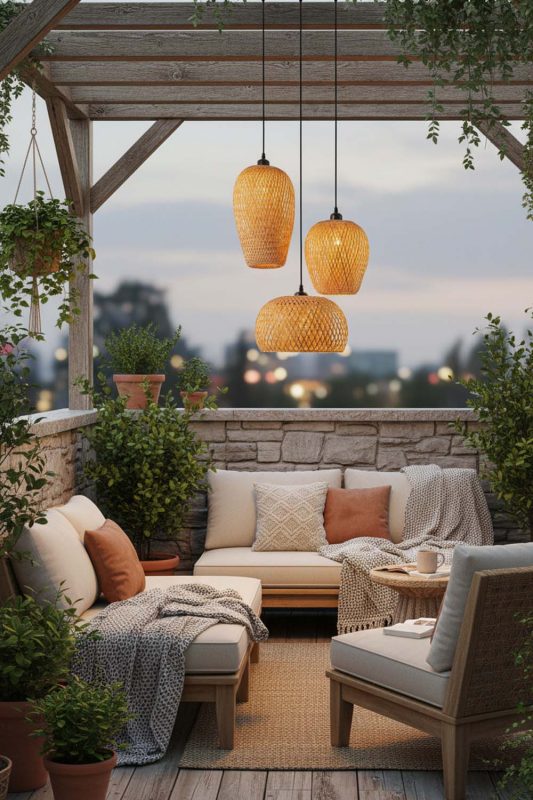 Beautiful Balcony Lighting Ideas For A Cozy Apartment Outdoor Space