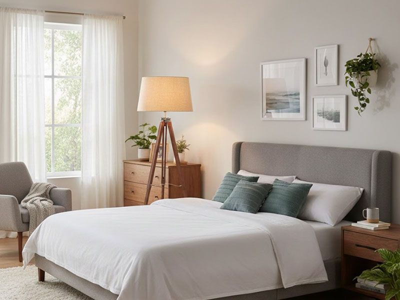 Bedroom Tripod Floor Lamp