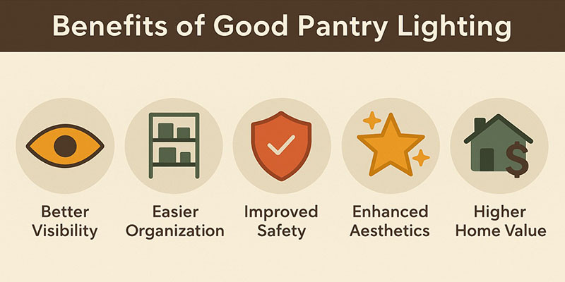 Benefits Of Good Pantry Lighting