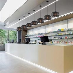 Black Bamboo Basket Pendant Light Bar