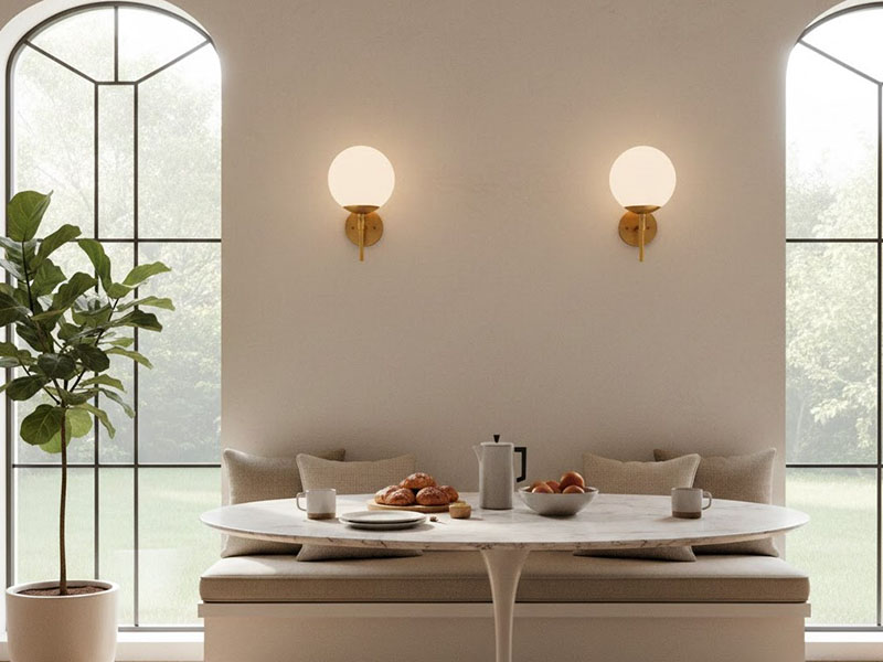 Breakfast Room Globe Sconces