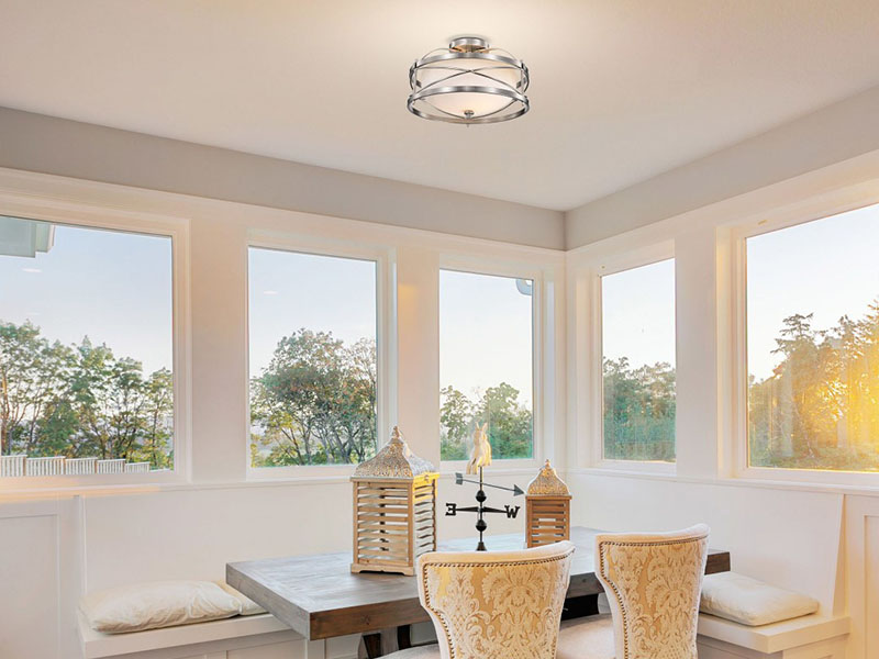 Breakfast Room Semi-flush Mount Lighting