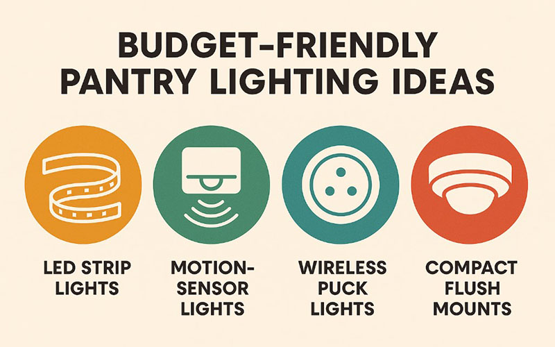 Budget-friendly Pantry Lighting Ideas