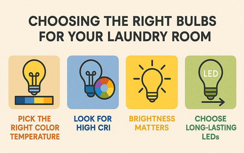 Choosing The Right Bulbs For Your Laundry Room