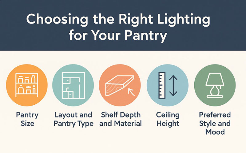 Choosing The Right Lighting For Your Pantry