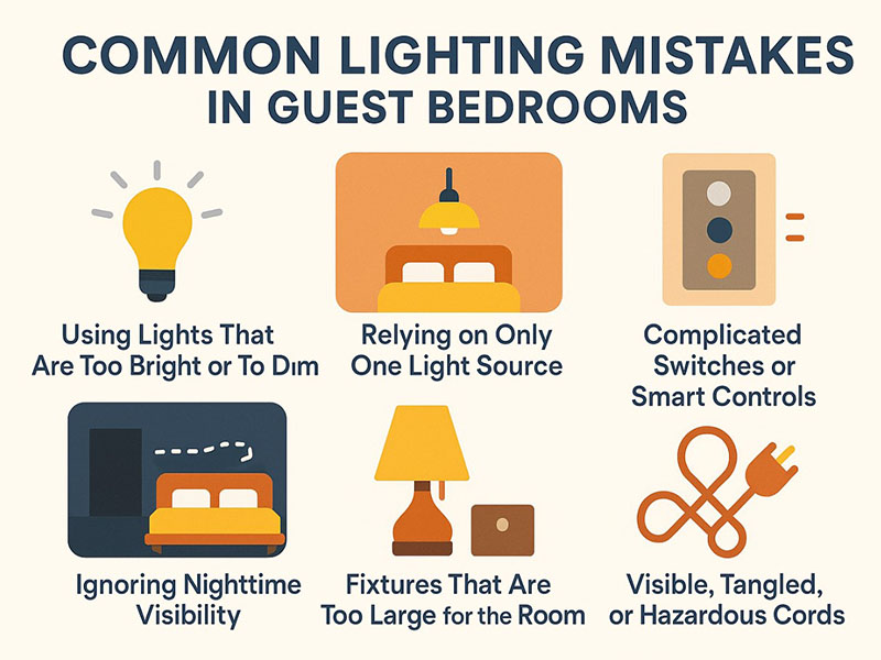 Common Lighting Mistakes In Guest Bedrooms