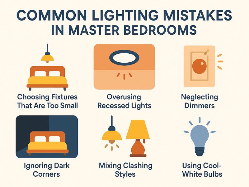 Common Lighting Mistakes In Master Bedrooms