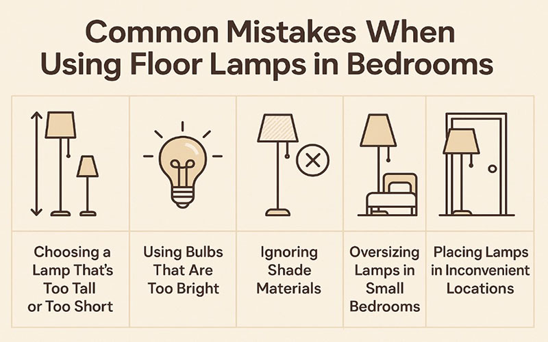 Common Mistakes When Using Floor Lamps In Bedrooms