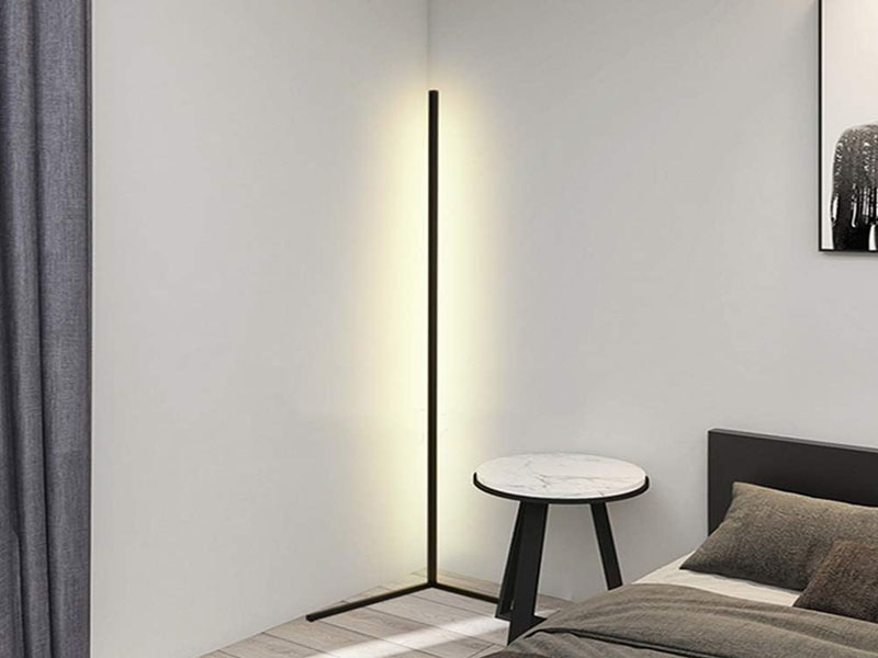 Corner Floor Lamp In Small Bedrooms