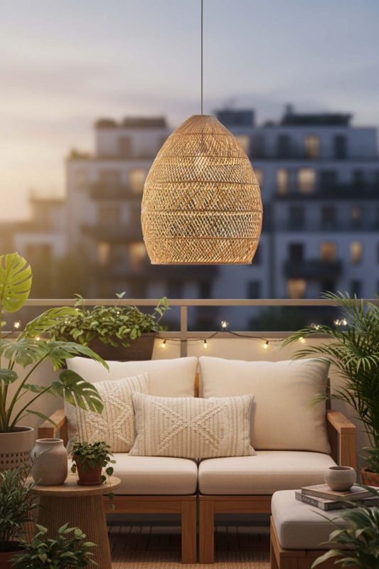 Cozy Balcony Lighting Ideas For Small Apartment Balconies