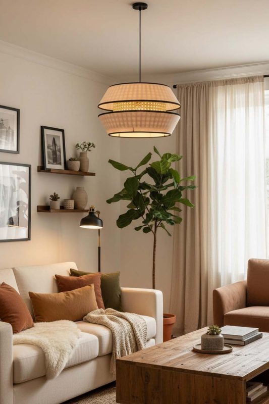 Cozy Double Shade Pendant Light - Comfort First