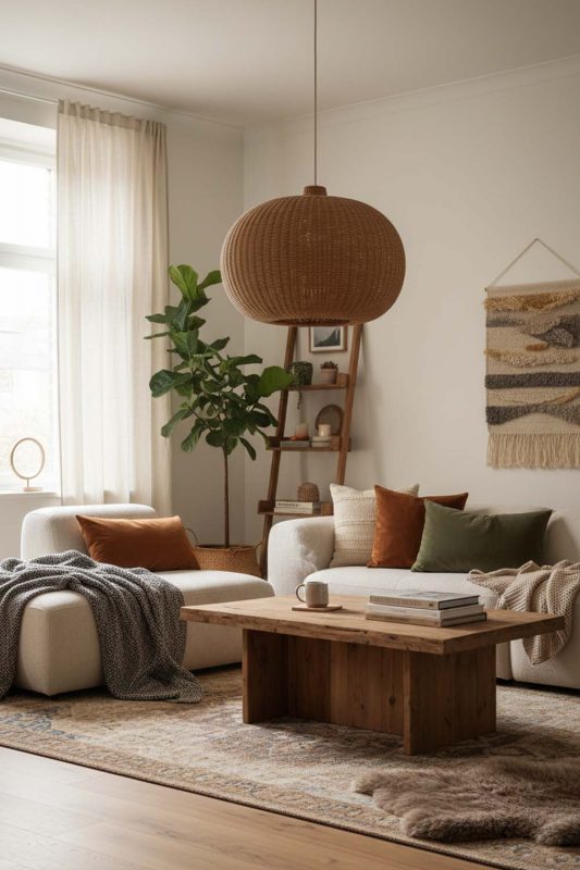 Cozy Galaxy Round Pendant Light - Hygge Vibes