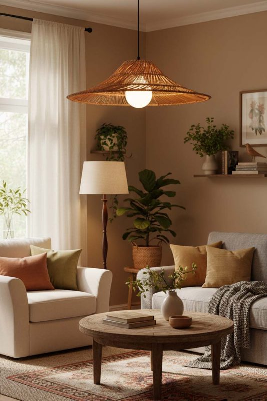 Cozy Loft Rattan Pendant Light - Warm & Inviting
