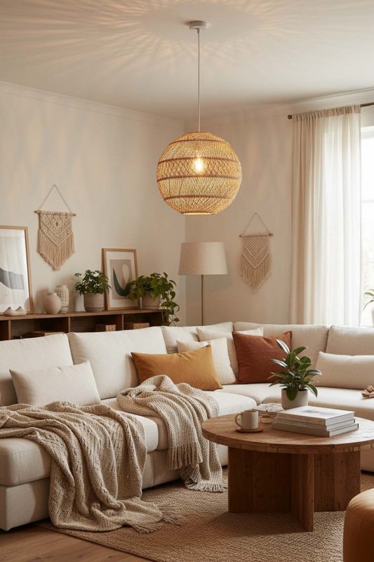 Cozy Sophisticated Rattan Global Pendant - Comfort First