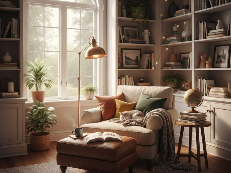 Create A Cozy Reading Nook With Warm Lighting