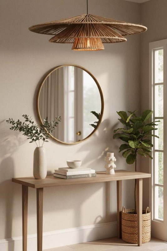 Entryway 3 Tiered Hemp Rope Pendant Light - Clean & Elegant