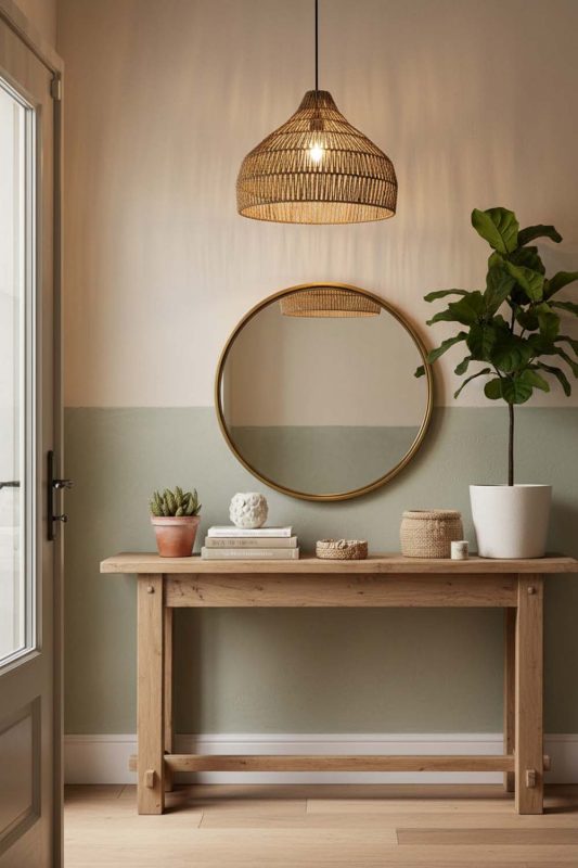 Entryway Bell Shape Hemp Rope Pendant Light - Clean & Elegant