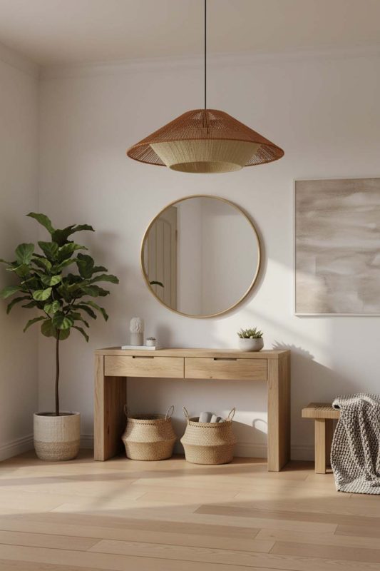 Entryway Cone Hemp Rope Pendant Lamp - Welcoming First Impression