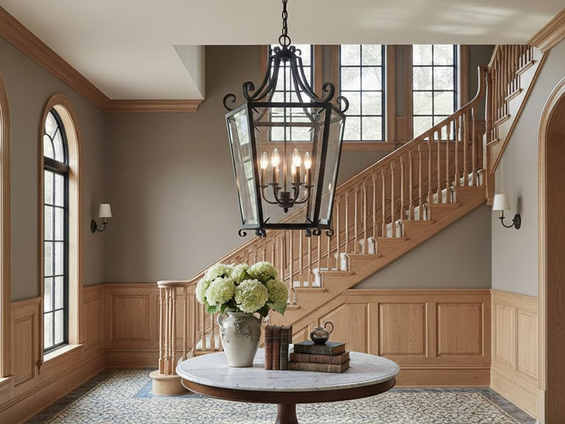 Entryway Lantern-style Chandelier
