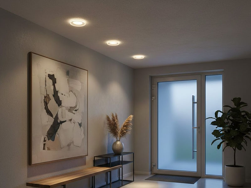 Entryway Recessed Lighting For A Clean, Minimalist Look