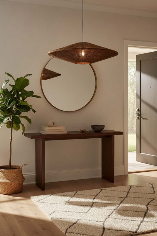 Entryway Ufo Jute Rope Pendant Light - Welcoming First Impression