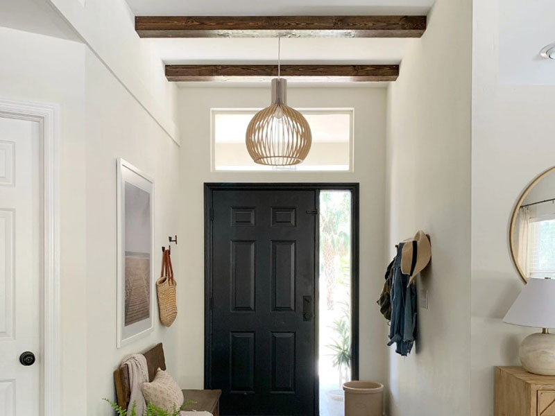 Entryway Wood Pendant Light